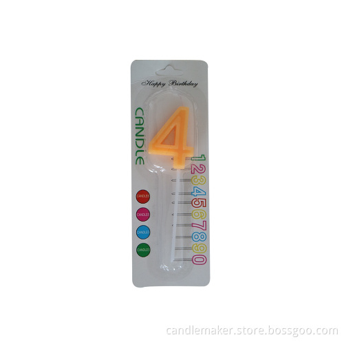 Wholesale Happy Birthday Cake Colorful Number Shape Candle
